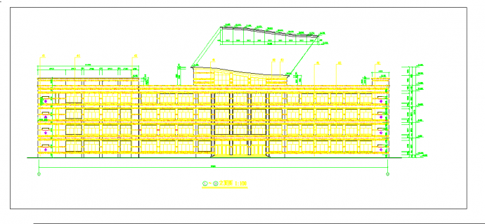 某地教学楼平面图CAD图纸_图1