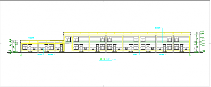 某地二层商业楼施工CAD图纸_图1