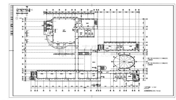 某学校综合楼CAD平面图-图二