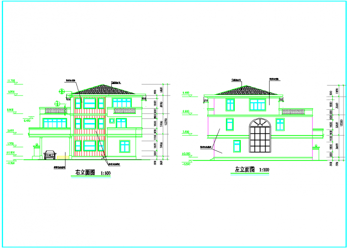 某地新小户型别墅全套图CAD图纸_图1