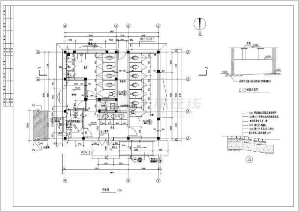 单层89平米砌体结构市区公厕建筑施工图-图二