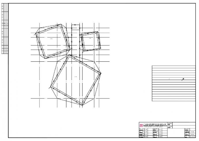 某某建筑P2电气结构平面图CAD图_图1