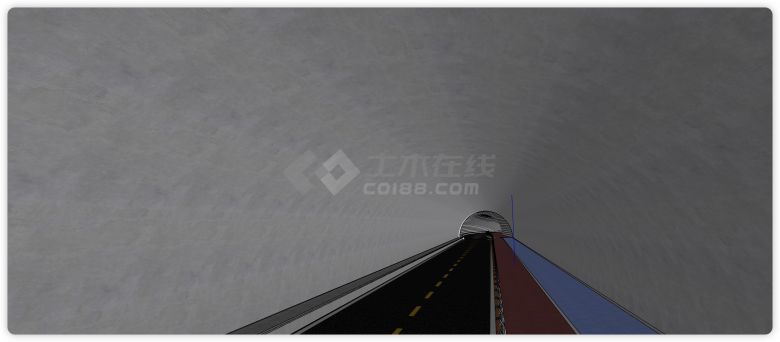 中式风格瑶里隧道口道路边坡su模型-图二