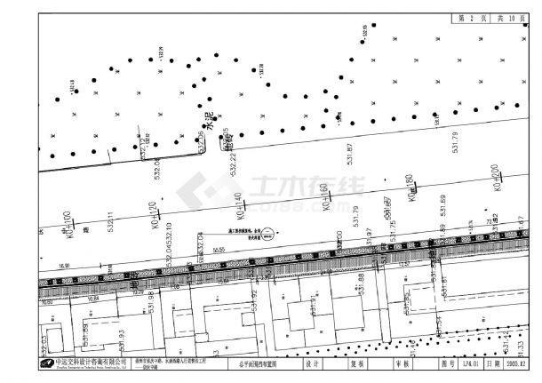 崇州市崇庆中路 永康西路人行道整治工程总平面围挡布置CAD图.dwg-图二