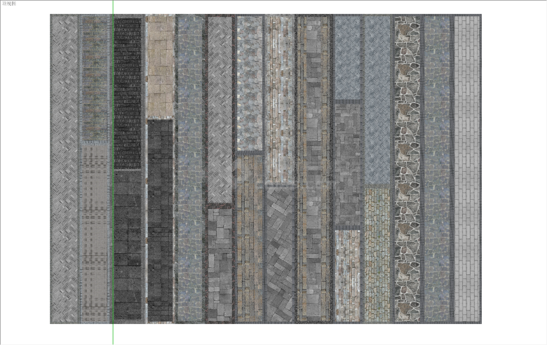 多种道路铺装SU模型主图模型-图二