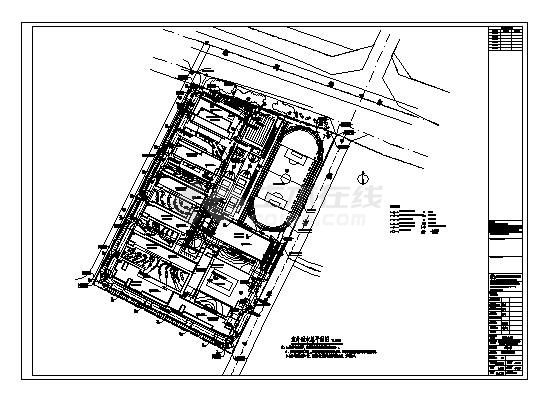 五源河学校水施总图-图一