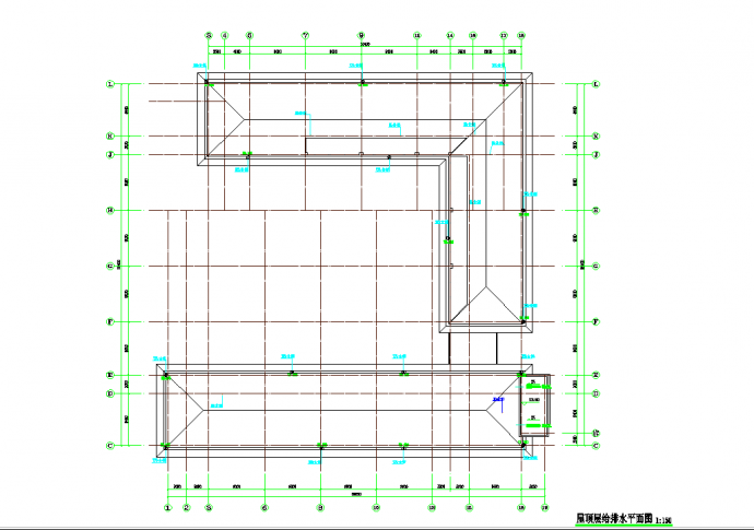 某地京师贵阳实验学校实验楼给排水CAD图纸_图1