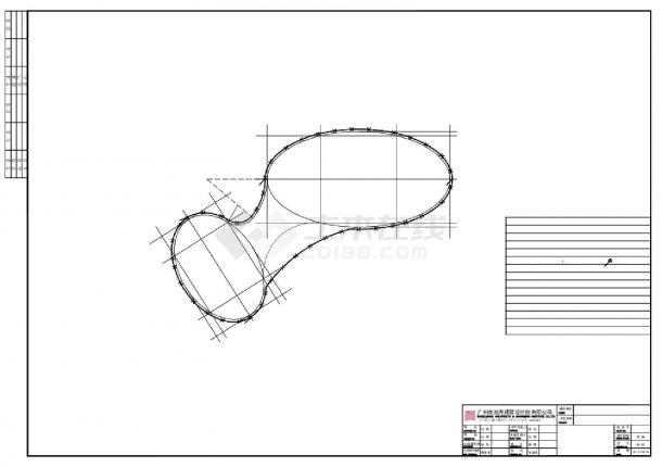 某某建筑F1电气结构平面图CAD图-图一