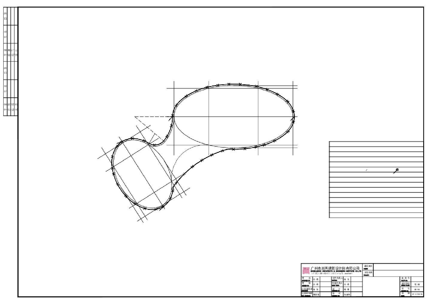某某建筑F1电气结构平面图CAD图
