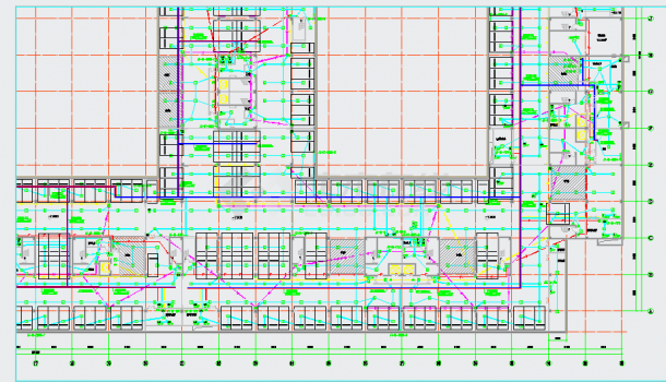 某地北京某科研园区电气施工图地下车库CAD图纸-图二