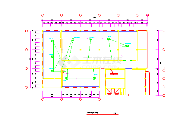 办公楼装修工程照明动力系统图-图二