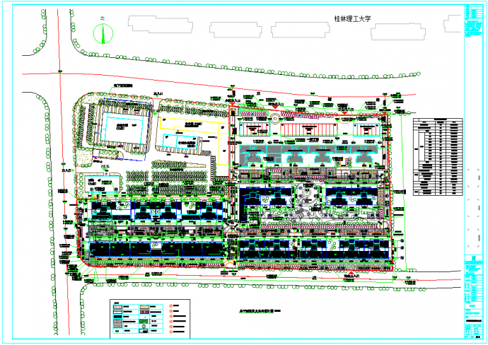 广西高层住宅地下室建筑施工图CAD图纸_图1