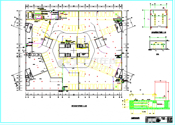 某地医院综合楼电气设计CAD图纸-图一