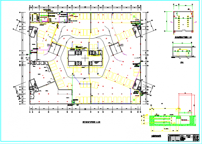 某地医院综合楼电气设计CAD图纸_图1