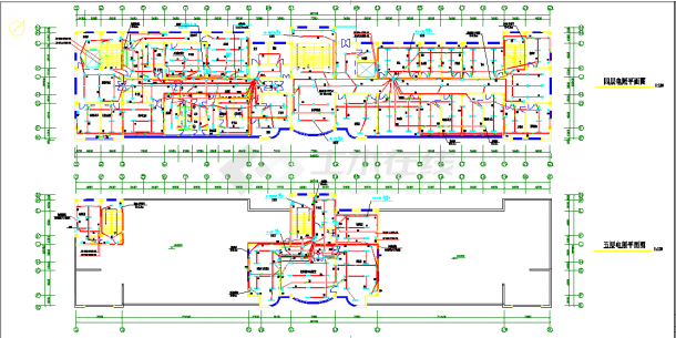 某地某县级市医院电气全套施工图CAD图纸-图一