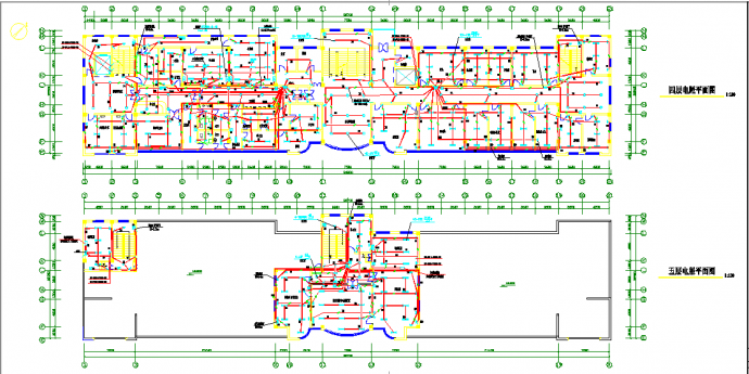 某地某县级市医院电气全套施工图CAD图纸_图1