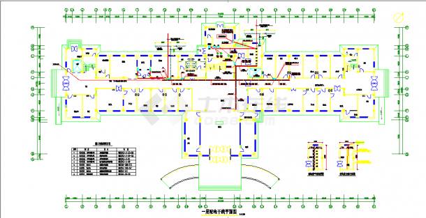 某地某县级市医院电气全套施工图CAD图纸-图二
