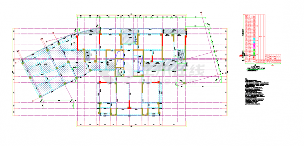 某地剪力墙城市综合体结构CAD图纸-图二