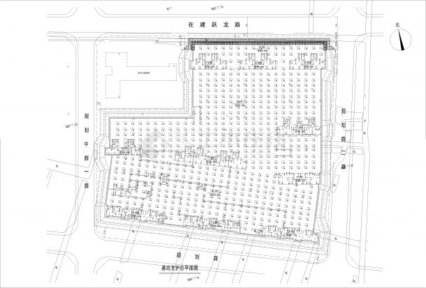 士清村基坑支护平面图CAD-图二
