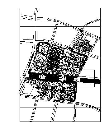某地市道路规划总平面设计图-图二