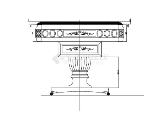 欧式自动麻将桌台设计图-图二