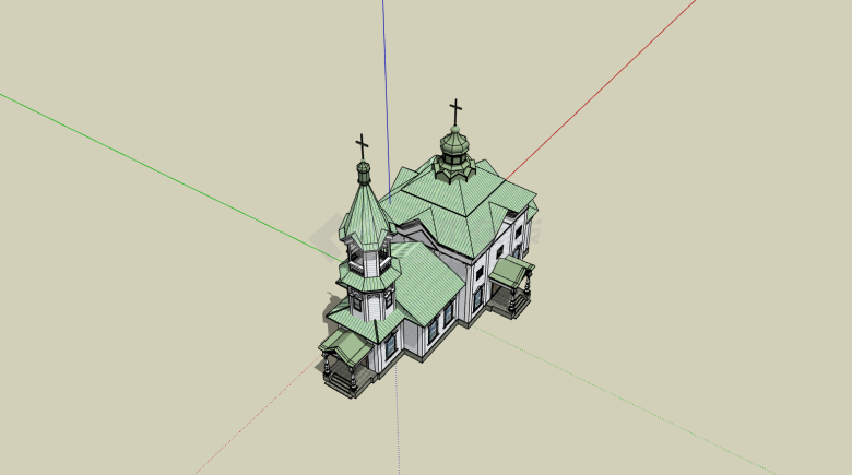 外国古典建筑su模型-图二