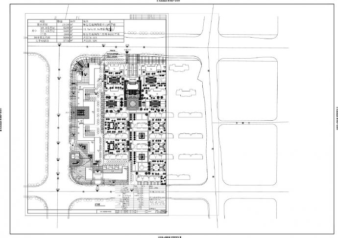 长沙某地商业地块-总平面规划CAD图_图1