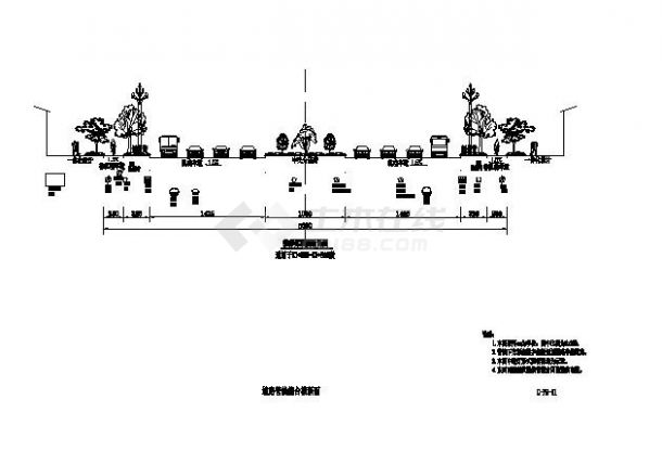 道路管线综合横断面图-图二