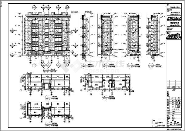 某四层砖混结构住宅楼幕墙工程设计cad全套施工图（含设计说明，含计算书）-图二
