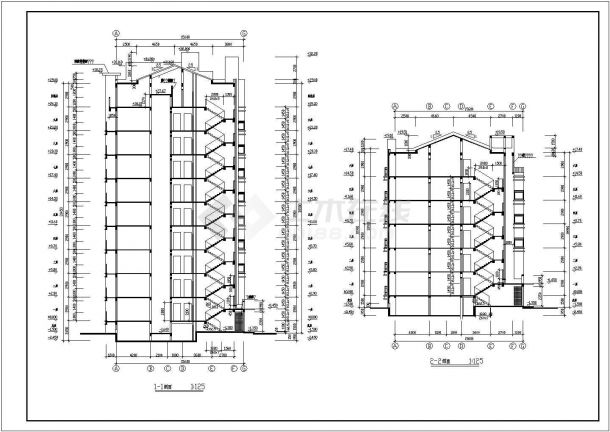 某多层框剪结构住宅楼设计cad全套建筑施工图（含设计说明）-图二