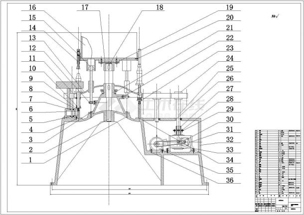 典型定量泵式灌装机设计cad装配机械图（标注详细）-图一