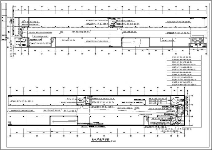 某混凝土结构地下车库配电设计cad全套电气施工图（含设计说明）_图1