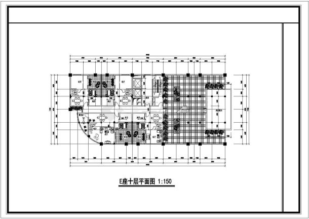 某剪力墙结构高层住宅楼设计cad建筑方案图（含总平面图）-图二