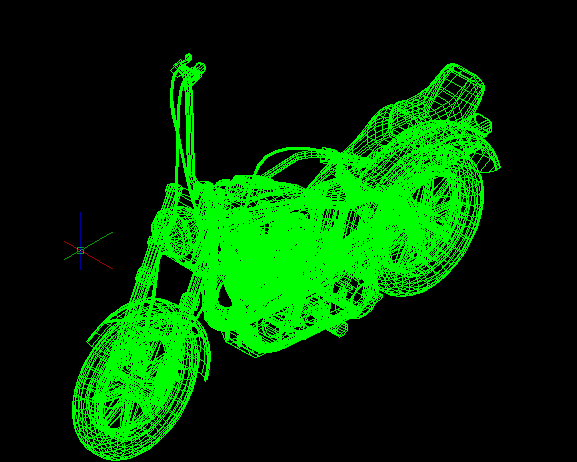 典型摩托车设计cad三维模型图（甲级院设计）