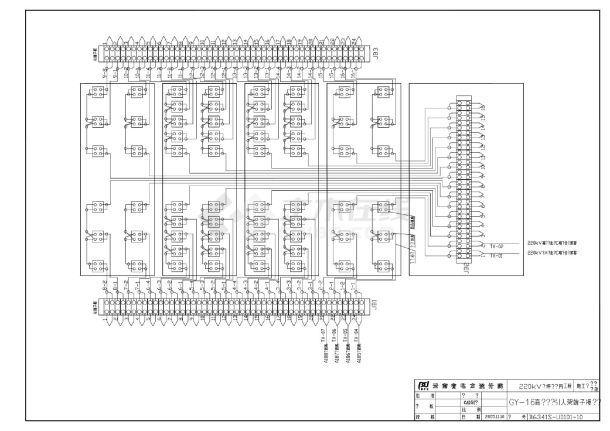 U101-10 GY-16高频电缆引入架端子接线图-图一