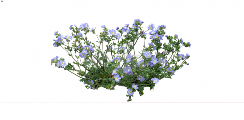 紫黄色系花卉植物su模型-图一