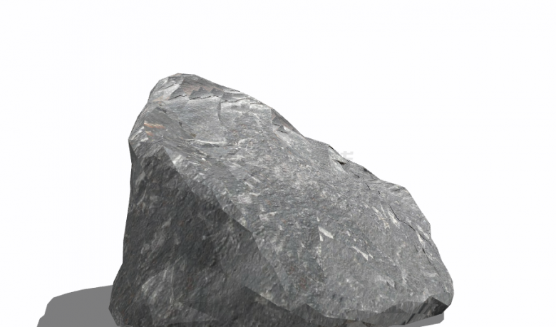 巨大灰色现代B-石头su模型-图一