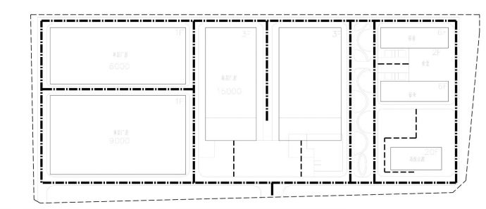 某某工业厂房建筑结构平面图CAD图_图1