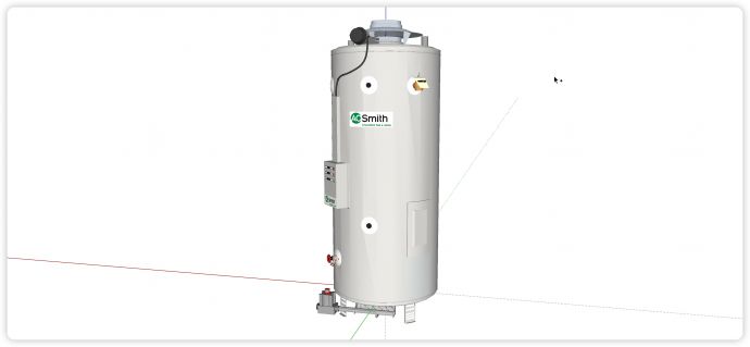 史密斯商用水罐热水器su模型_图1