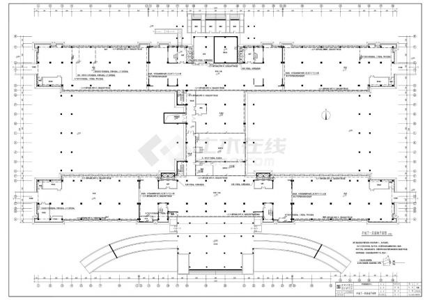 阳信新城商务行政办公中心-平面照明CAD图-图二