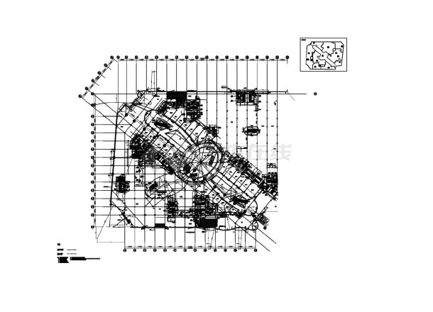 某地大型商业建筑平面图纸-图一