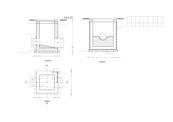 最新图集小方形600 X 600混凝土户线检查井CAD图纸_图1