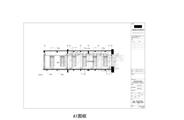 某市区民宿大型公共区域立面详图-图一