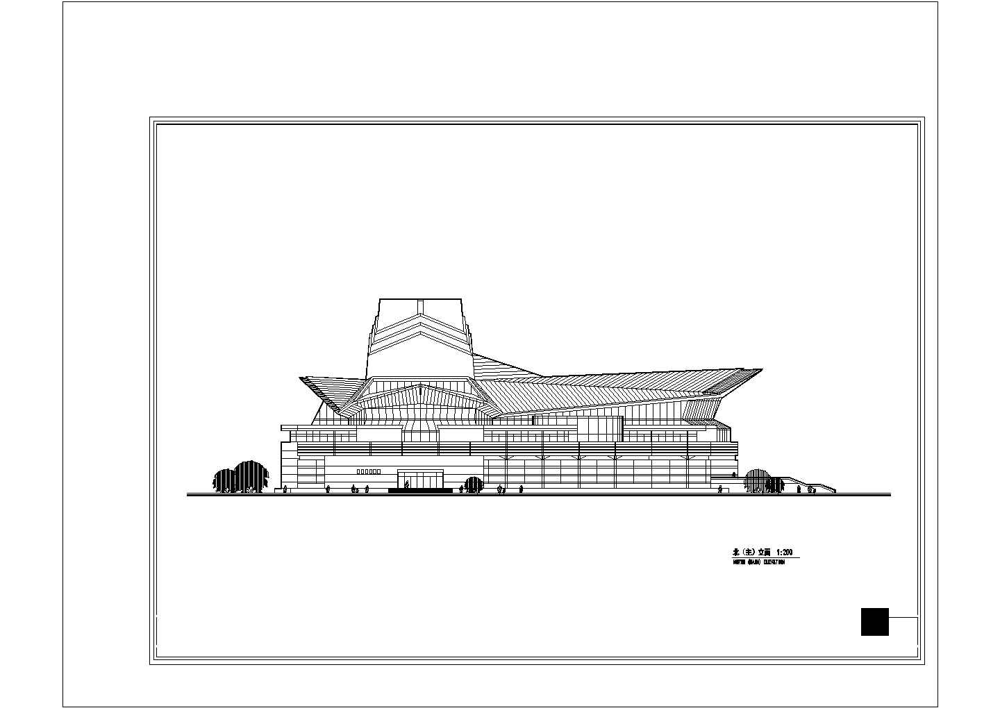 某现代风格大剧院方案CAD图