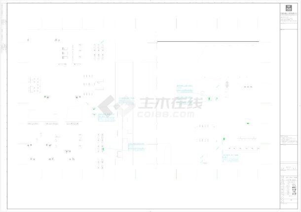 白定医院1层智能照明平面图CAD-图一