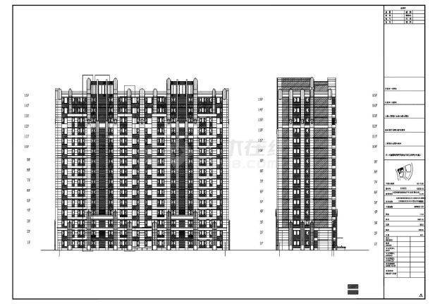 某大型住宅小区建筑平面详图-图二