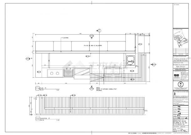 苏州高新区马舍山酒店改扩建项目-IA-G1-RE-8.01（ML-54）娱乐室木工装饰详图CAD图-图一