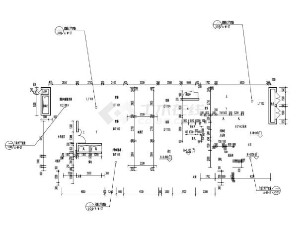 四川某办公楼17648-05-A-核心筒-1CAD图-图一