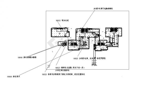 四川某办公裙房平面图-图二