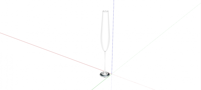 装饰品摆设玻璃酒杯su模型_图1